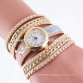 Ladies love rhinestone leather bracelet personalized watches